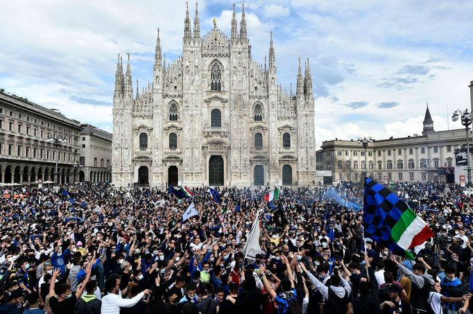 Takto slavili fanoušci Interu Milán scudetto, titul v italské Serii A