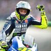 Yamaha MotoGP rider Rossi of Italy celebrates after winning