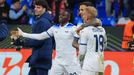 Radost hráčů Lazia v zápase EL Viktora Plzeň - Lazio