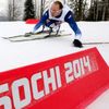 Andrew of the U.S skis during the men's 15 km cross-country sitting at the 2014 Sochi Paralympic Winter Games in Rosa Khutor