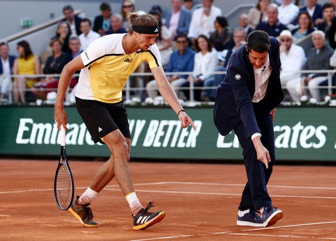 Alexander Zverev, Renaud Lichtenstein, finále French Open 2024