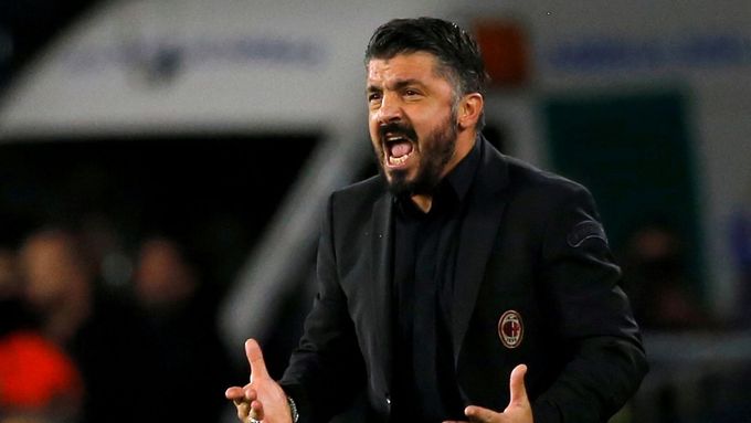Trenér AC Milán Gennaro Gattuso