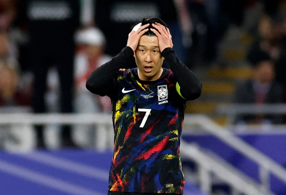 Son Hung-min zklamaný po vyřazení Korejců na Asijském poháru 2024