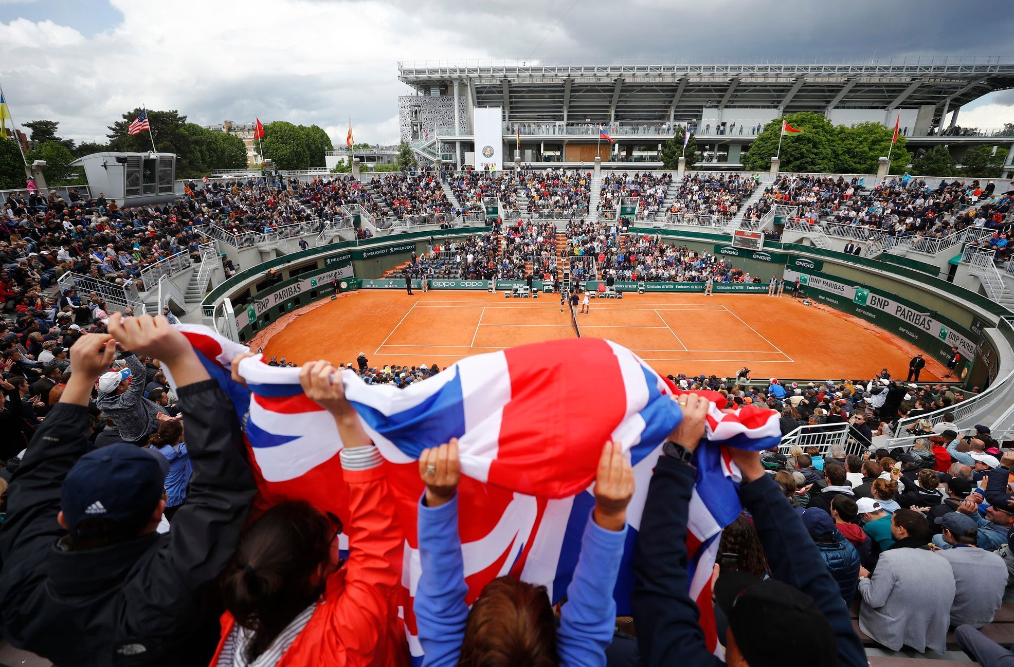 Fanoušci Kylea Edmunda na French Open 2019
