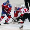 KHL, Lev Praha - Čeljabinsk: Tomáš Pöpperle, Nathan Oystrick - Maxim Jakucenja