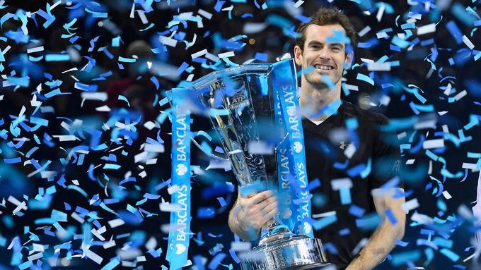 Andy Murray s trofejí