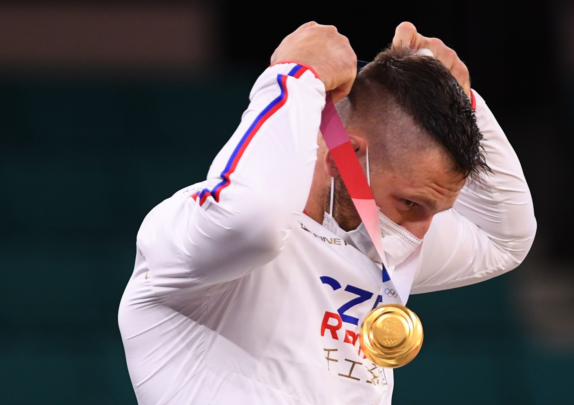 Judista Lukáš Krpálek se zlatou medailí ve váze nad 100 kilogramů na OH 2020