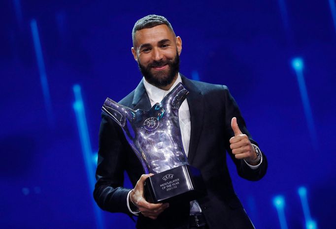 Karim Benzema s cenou pro hráče roku UEFA