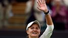 Barbora Krejčíková v osmifinále Wimbledonu 2024 s Danielle Collinsovou