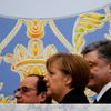 Jednání v Minsku - Hollande, Merkelová, Porošenko