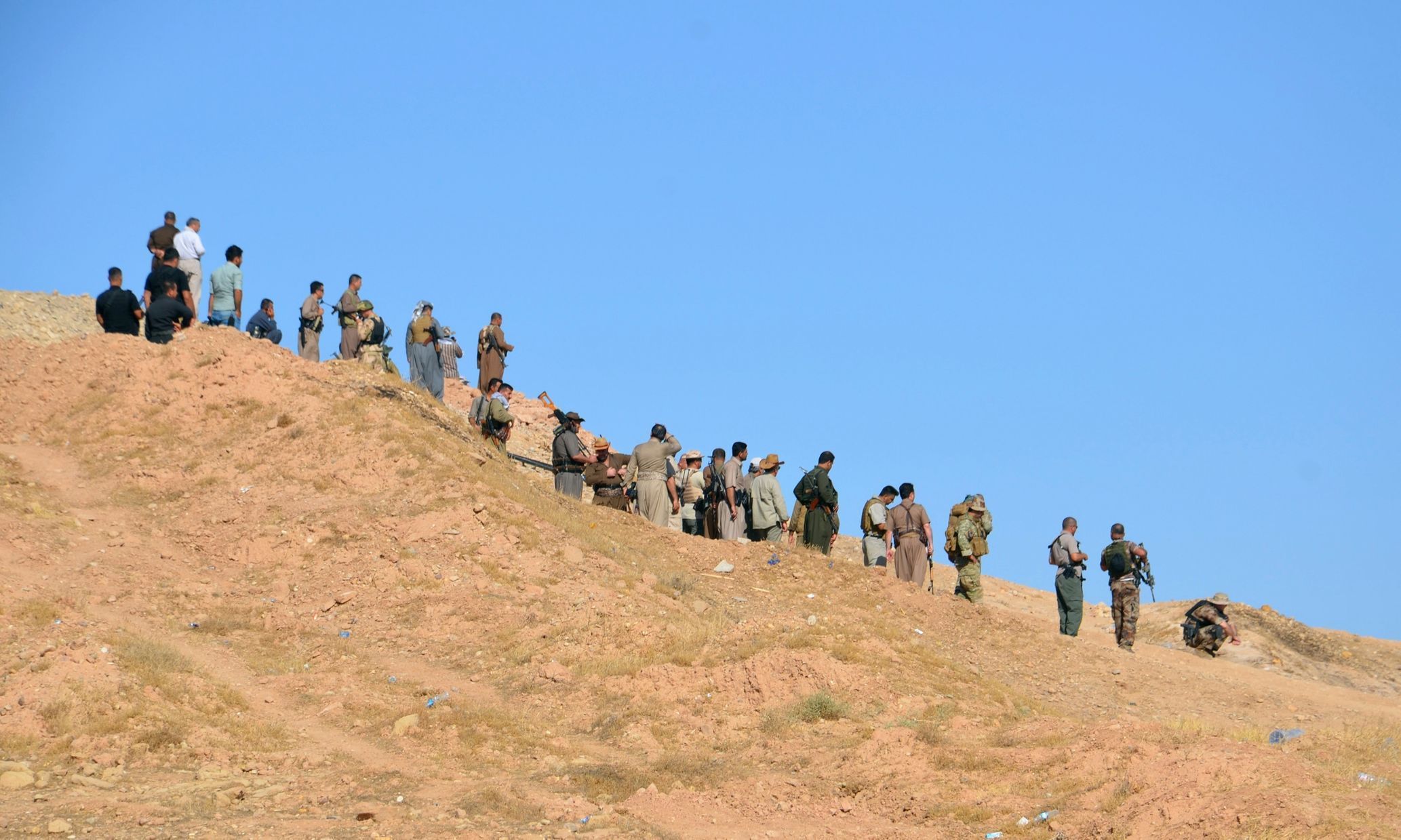 Kurdské jednotky bojující v Iráku.