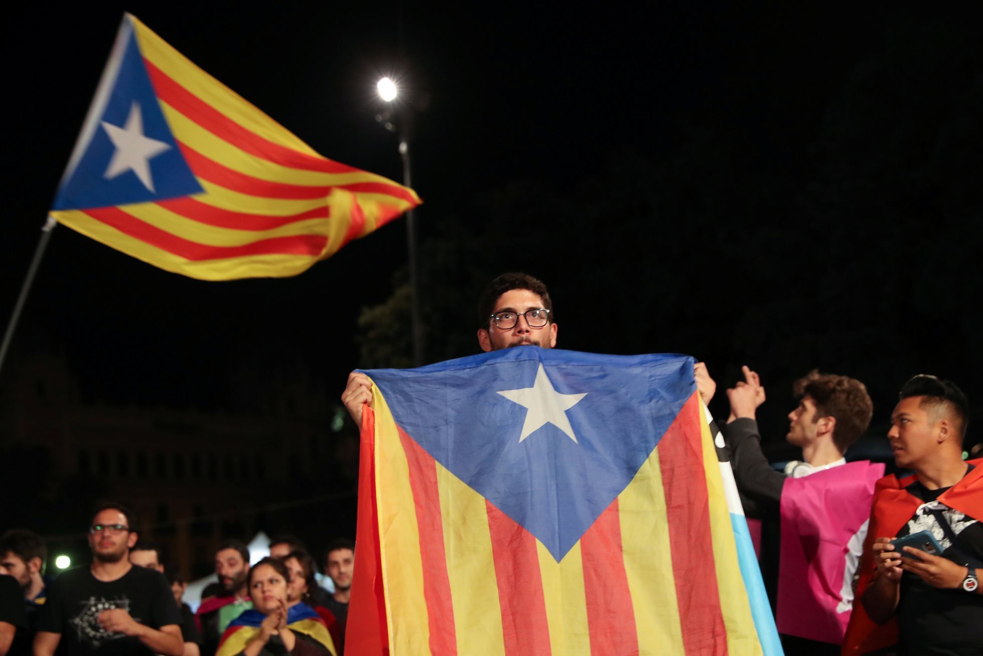 Katalánsko oslavy po referendu 2