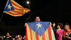 Katalánsko oslavy po referendu 2