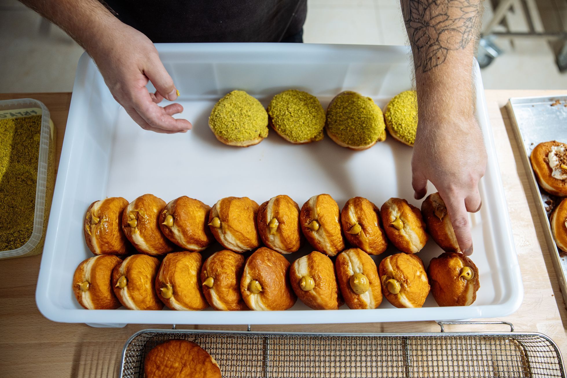 Kobliha, podnik, pečivo, sladké, koblihy, pekárna, cukrárna, Praha, Vršovice, Brno