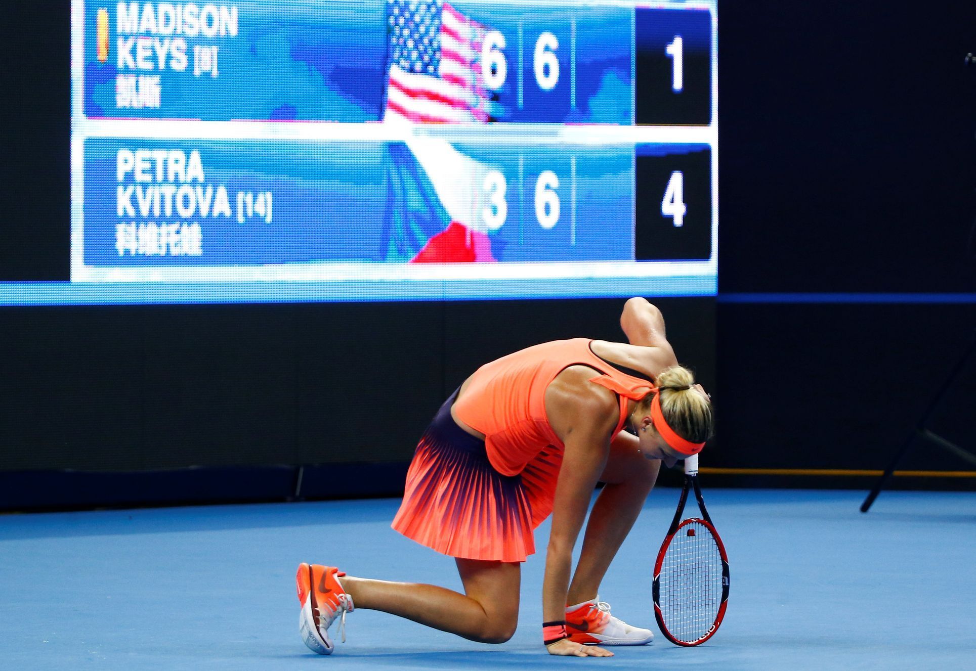 Petra Kvitová na turnaji v Pekingu