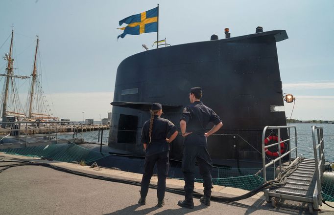 Švédská ponorka HMS Gotland.