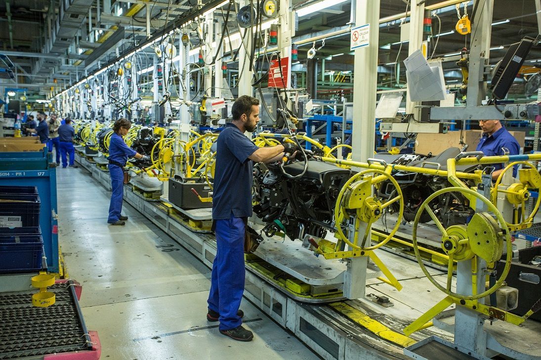 Ford továrna Valencia montážní linka
