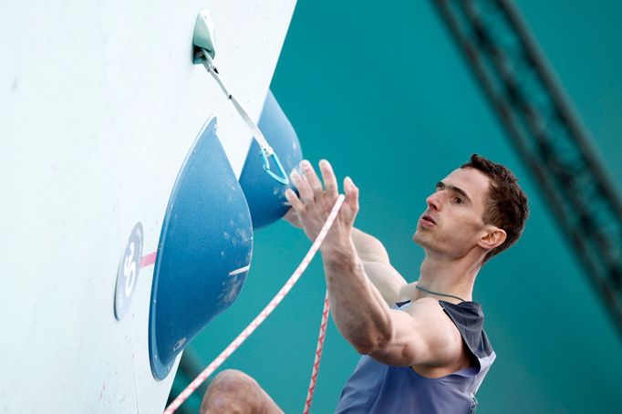 Adam Ondra na OH 2024 v Paříži