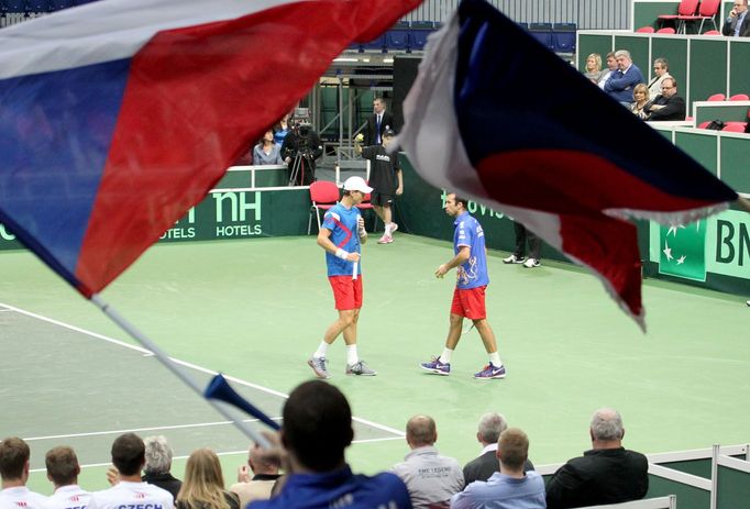 Česko- Nizozemsko, čtyřhra: Tomáš Berdych a Radek Štěpánek