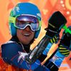 Ligety of the U.S. smiles after the second run of the men's alpine skiing giant slalom event at the 2014 Sochi Winter Olympics
