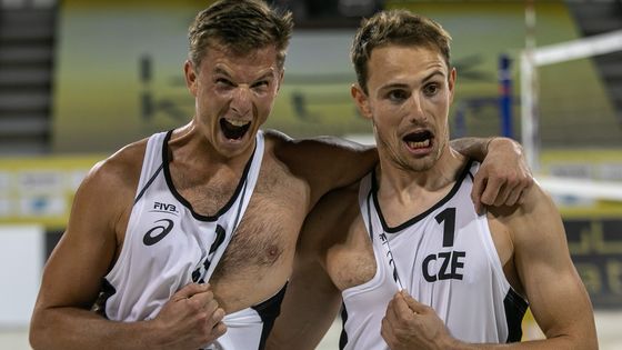 David Schweiner a Ondřej Perušič po vítězství v semifinále katarského turnaje