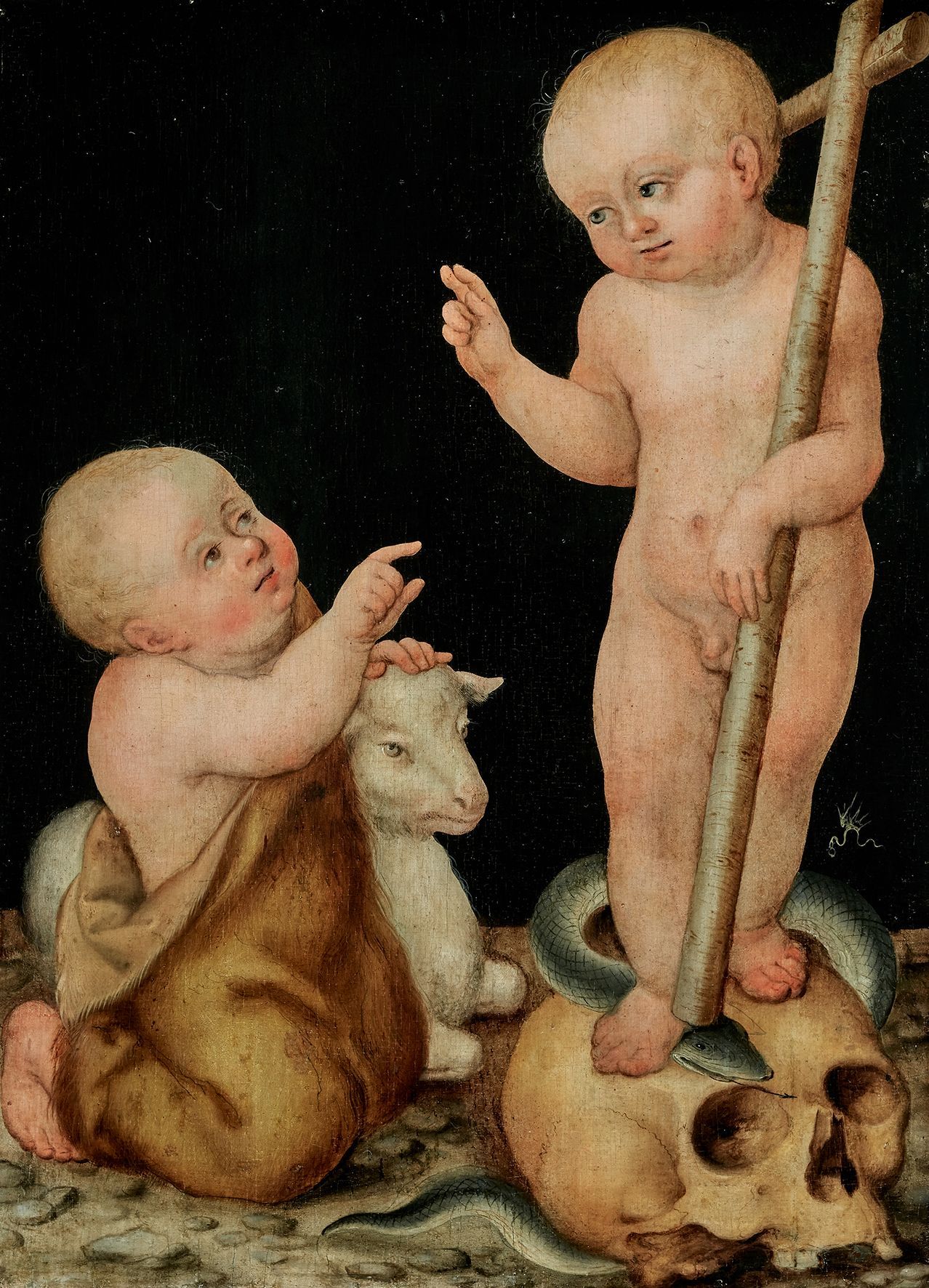 Lucas Cranach der Jüngere (1472–1553) Kristus s dítětem sv. Jana Křtitele 1540