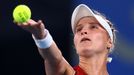 Markéta Vondroušová v semifinále OH 2020 proti Elině Svitolinové