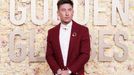 Herec Barry Keoghan na pondělním předávání Zlatých glóbů.