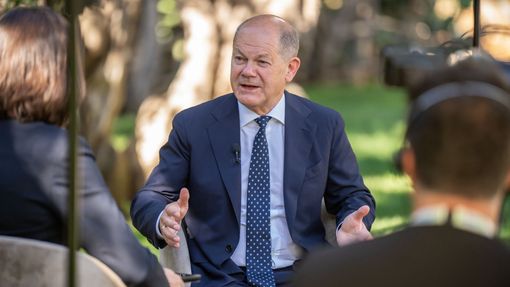 Německý kancléř Olaf Scholz na summitu G7