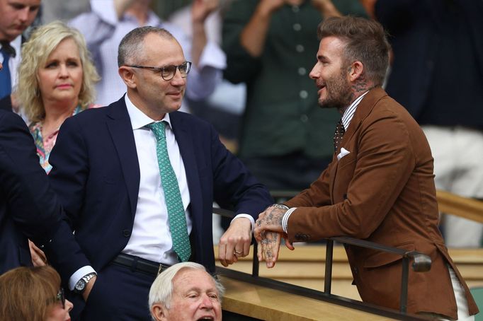 Wimbledon 2022, čtvrtfinále (David Beckham)