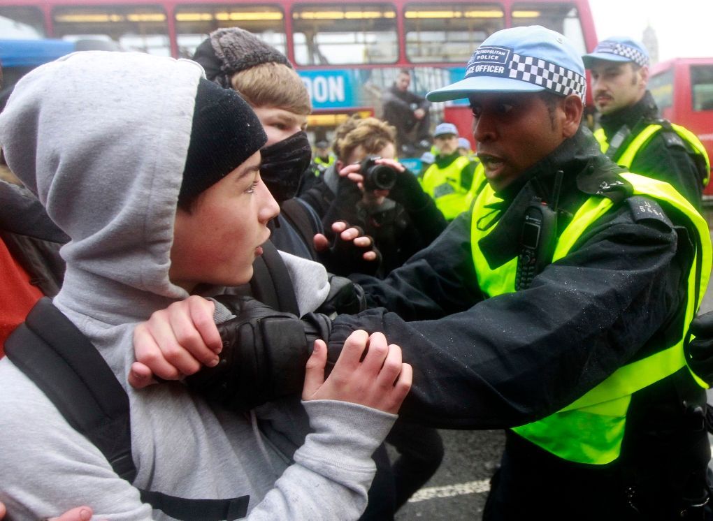 Další demonstrace britských studentů proti zvýšení školného