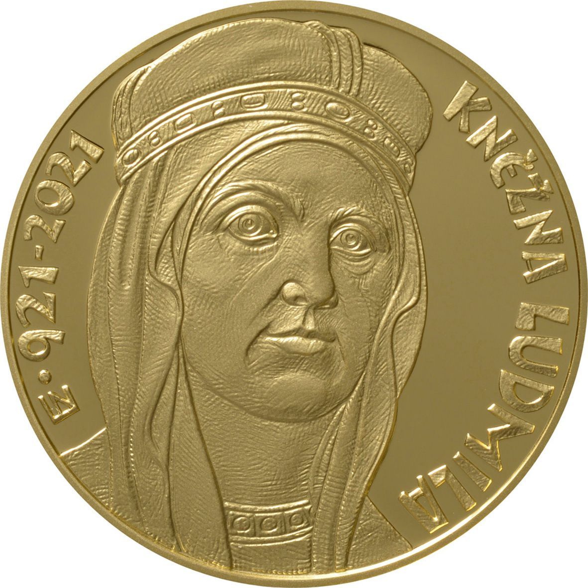 Zlatá mince ČNB-kněžna Ludmila