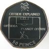 Ofsjad na 50 pencové olympijské minci