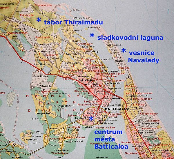 Navalady - mapa