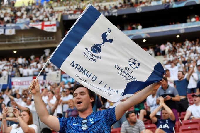 Fanoušci Tottenhamu před finále Ligy mistrů Tottenham - Liverpool