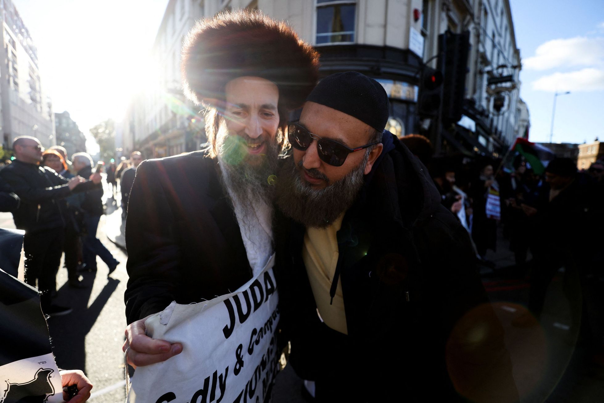 Londýn demonstrace Palestina