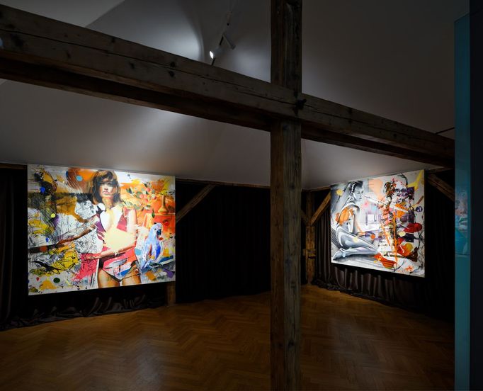 Snímek z výstavy děl Martina Krajce ve Ville Pellé.