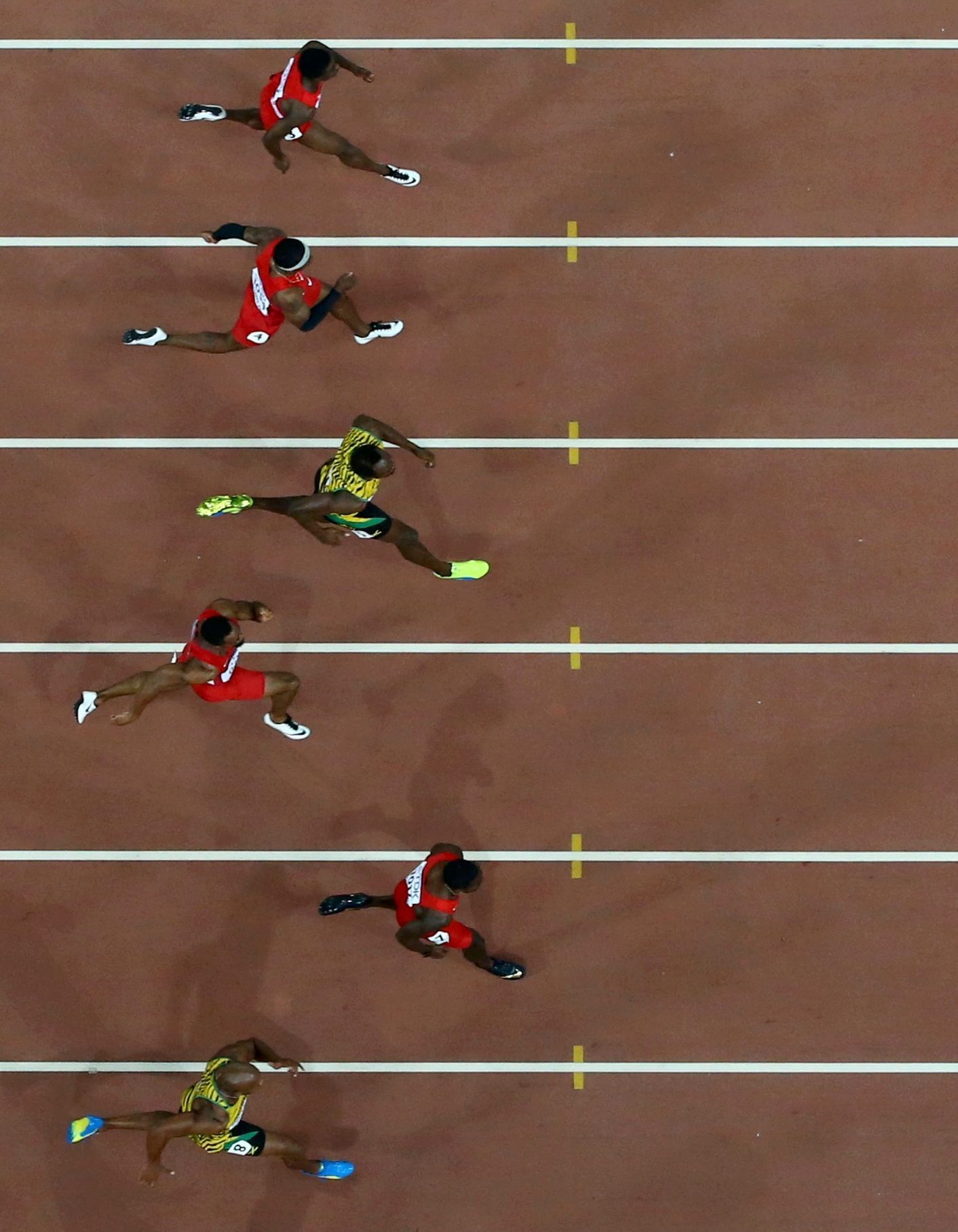 MS v atletice 2015 - neděle 23. srpna (finále běhu na 100 m - Bolt a Gatlin)