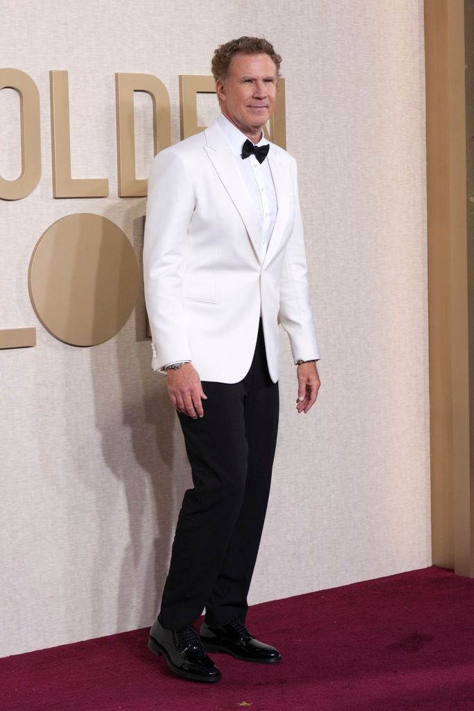 Herec Will Ferrell na pondělním předávání Zlatých glóbů.