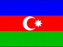 Vlajka nezávislého Ázerbájdžánu.