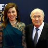 FIFA President Blatter and Barras arrive for the FIFA Ballon d'Or 2014 soccer awards ceremony at the Kongresshaus in Zurich