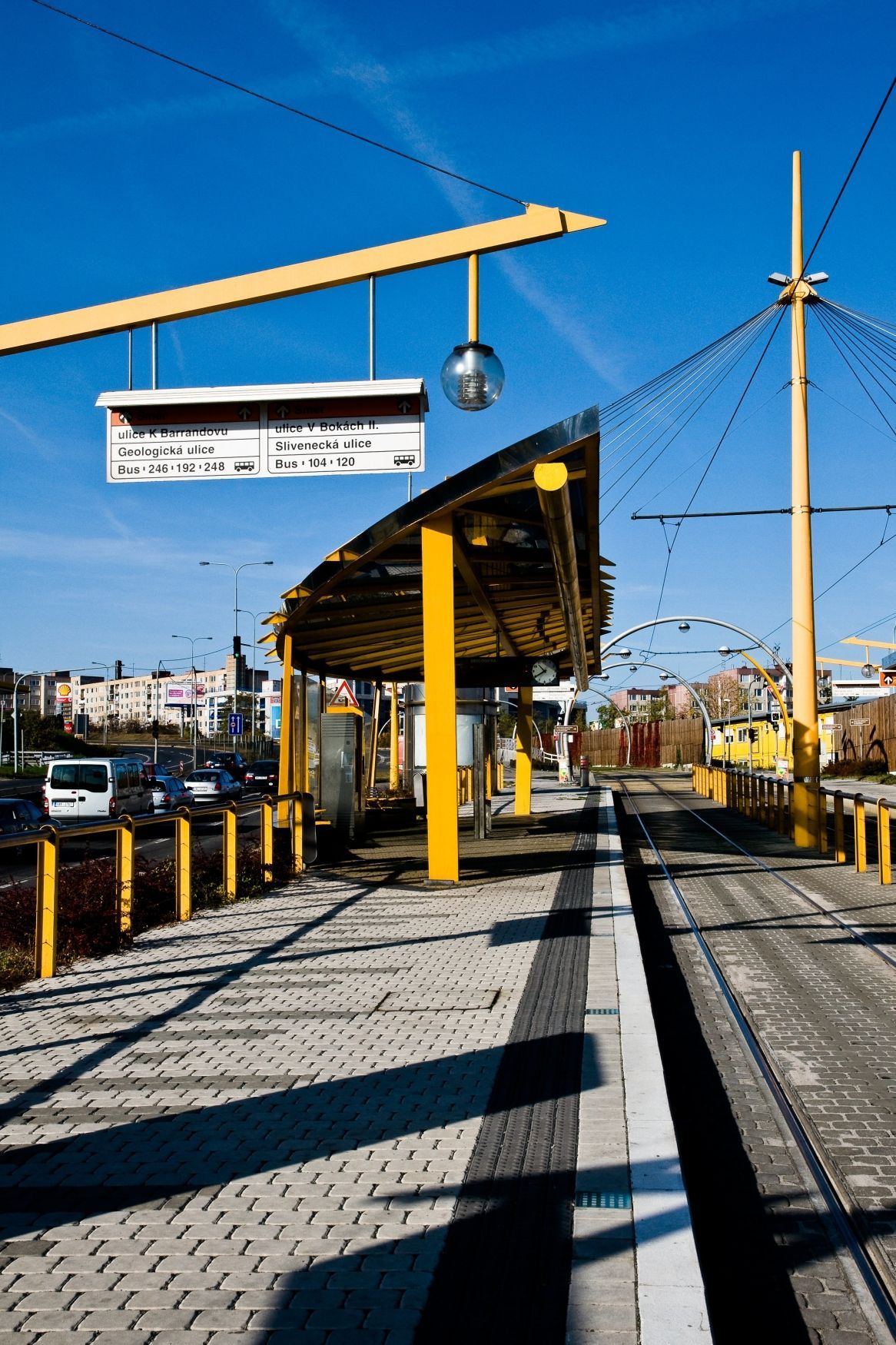 Zastávka tramvaje na Barrandově - Geologická
