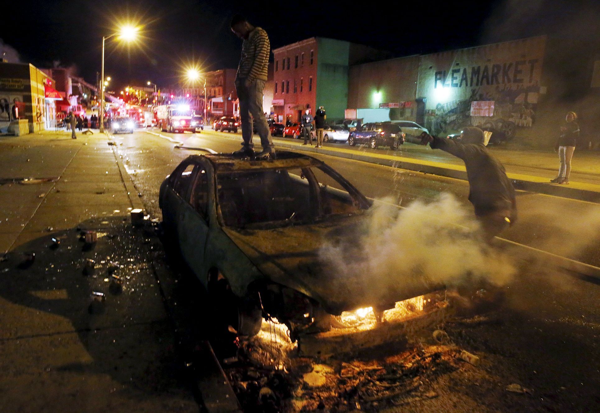 USA - Baltimore - nepokoje - policie