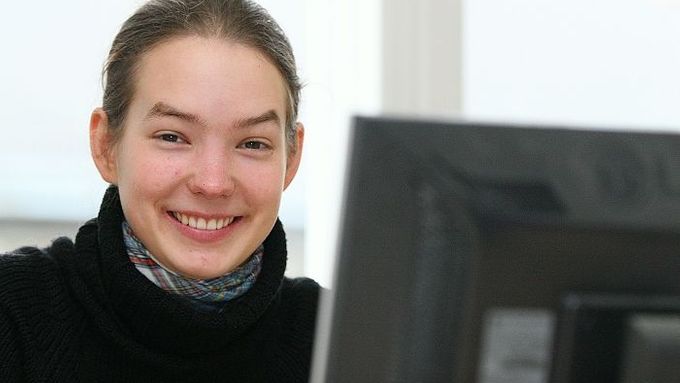 Eva Černohorská on-line v redakci Aktuálně.cz.