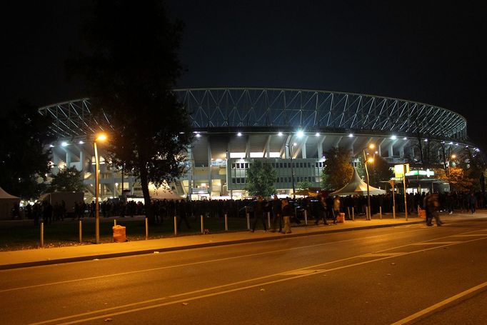 EL, Rapid Vídeň-Plzeň: stadion Ernsta Happela