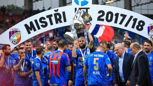 FC Viktoria Plzeň slaví mistrovský titul v sezoně 2017/2018