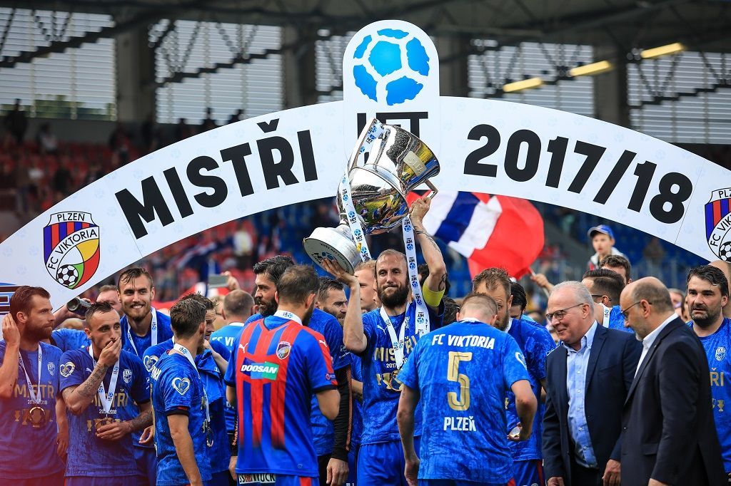 FC Viktoria Plzeň slaví mistrovský titul v sezoně 2017/2018