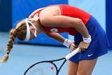 Petra Kvitová se stala první českou tenistkou, která na turnaji v Tokiu vypadla.