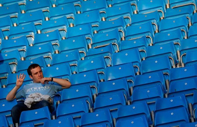 Manchester City vs. United, utkání Premier League (fanoušek)