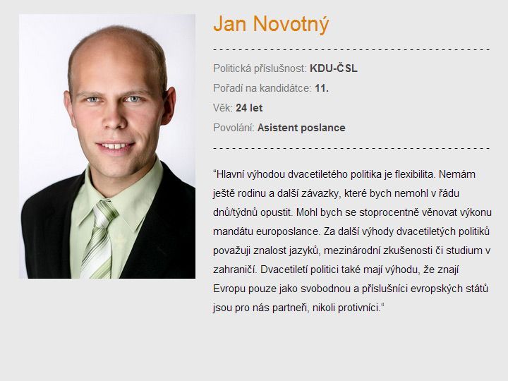 Jan Novotný, kandidát KDU-ČSL